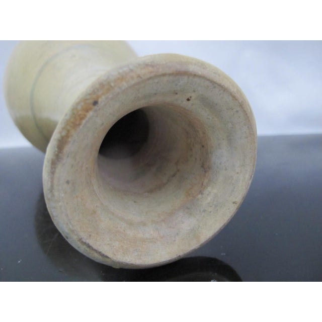 19th Century Chinese Celadon Glazed Porcelain Pottery Tapered Neck Vase For Sale - Image 5 of 8