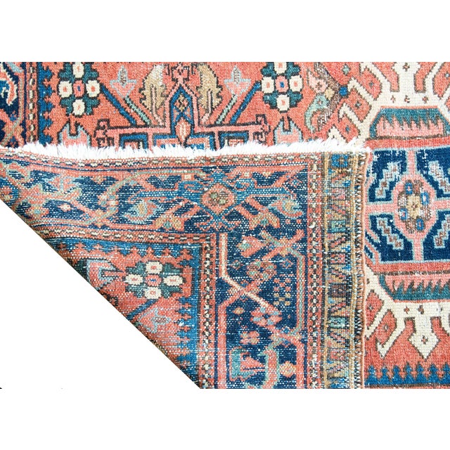 Early 20th Century Persian Heriz Rug For Sale - Image 15 of 16