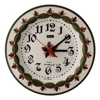Wall Clock from Eloma Quartz, Germany, 1970s For Sale
