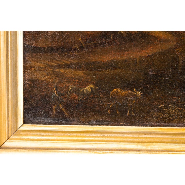 After Claude Lorrain, Landscape, 1800s, Oil on Canvas For Sale - Image 11 of 15