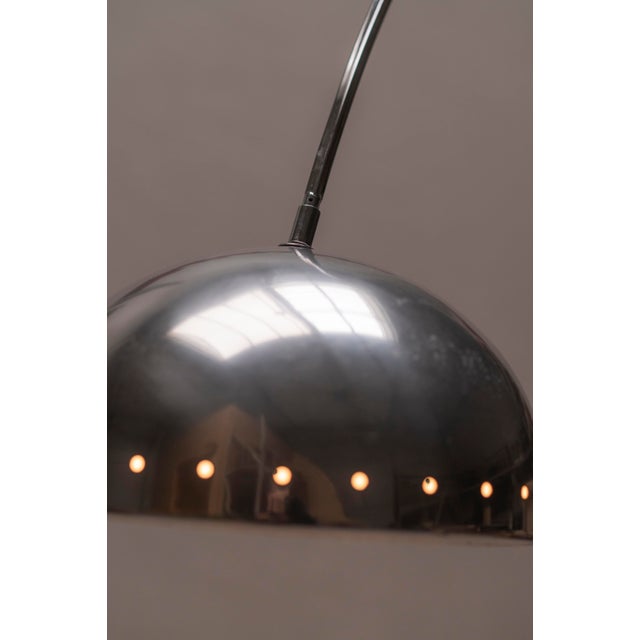 Space Age Arc Floor Lamp in Chromed Steel, 1970 For Sale - Image 10 of 13