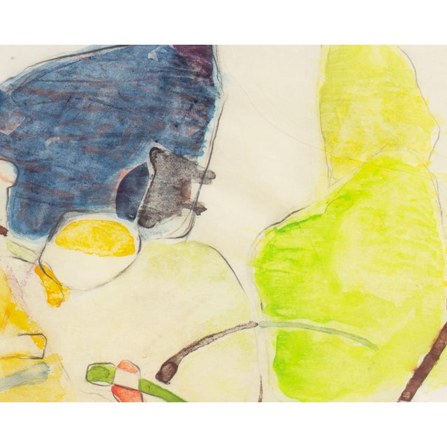 Contemporary 1960s Abstract Mixed Media Painting by Walter Sorge For Sale - Image 3 of 8