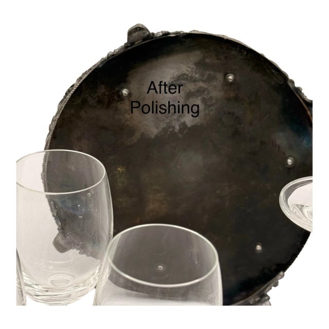 Silver Plate Cordial Glass Holder for Your Barcart For Sale - Image 4 of 9