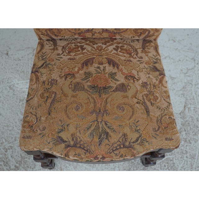 Set of 4 Mahogany High Back Dining Chairs For Sale - Image 9 of 18