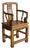 Antique Chinese Carved Elm Southern Official's Hat Armchair With Qilin Splat For Sale