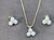 Modern Tripod Pearl Earring With Matching Pendant & 14 Karat Yellow Gold Chain Set For Sale - Image 3 of 7