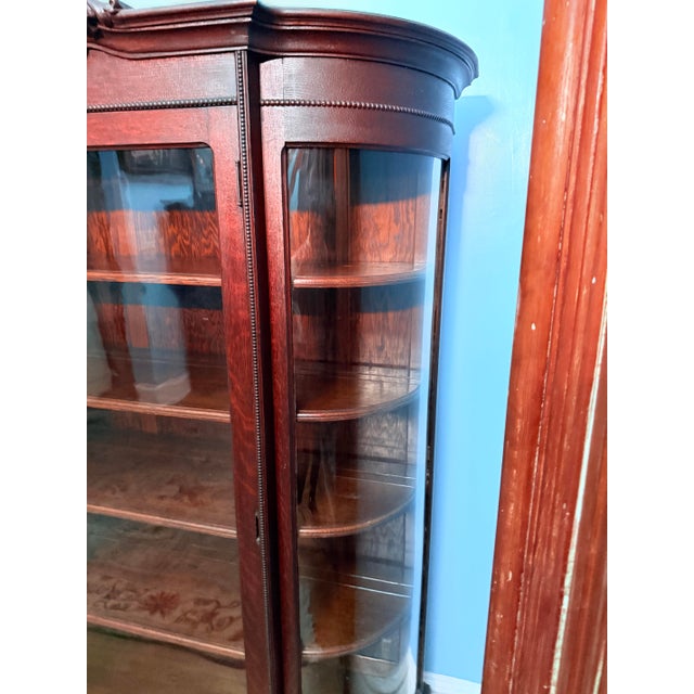 Brown Late 19th Century Victorian Curio Cabinet For Sale - Image 8 of 12