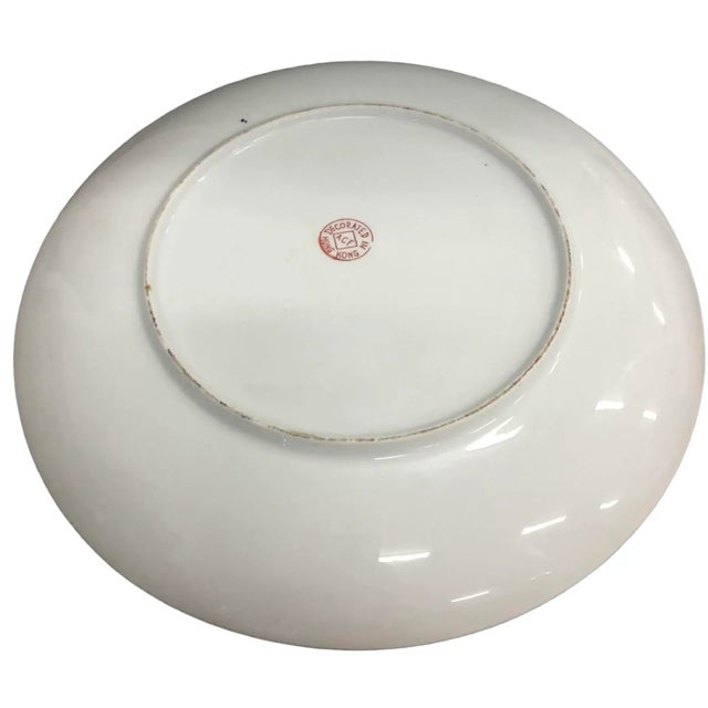 Chinese Vintage China Mun Shou Oriental Decor Plates - a Set of 2 For Sale - Image 3 of 6