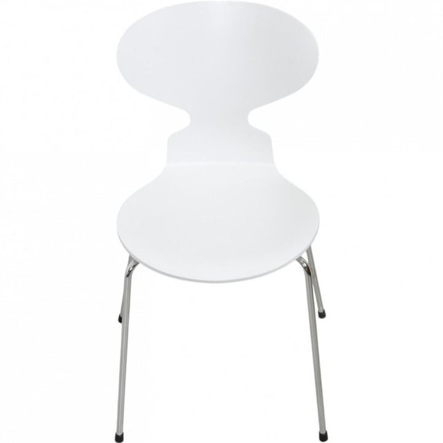 White Ant Chairs by Arne Jacobsen, Set of 6 For Sale - Image 6 of 18