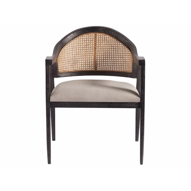 Transitional Transitional Dexter Accent Chair, Black For Sale - Image 3 of 3