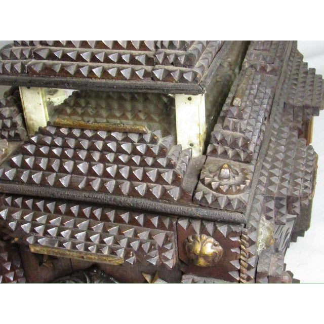 Antique Tramp Art Box For Sale - Image 17 of 18