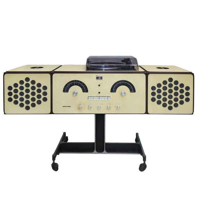 1960s Cream Colour Radio-Phonograph Model RR126 by Achille & Piergiacomo Castiglioni for Brionvega, 1965 For Sale - Image 5 of 5