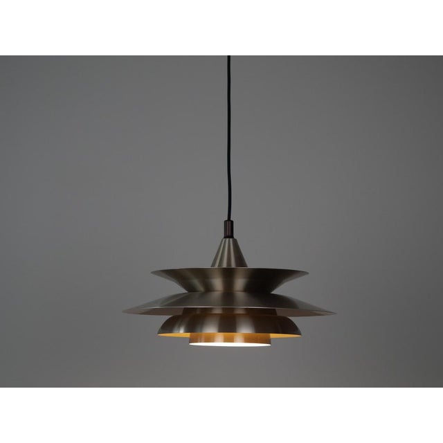 Vintage Aluminum Pendant Lamp by Knud Christensen, 1980 For Sale - Image 4 of 11
