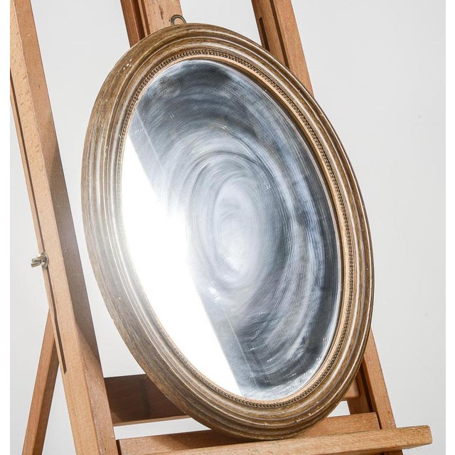 Golden oval frame with vintage mirror Italy End of 1800s. measures 33 x h 41.5 Category Category Antique style mirror...