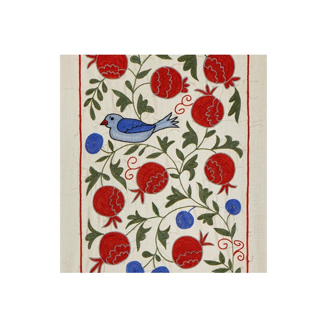 Suzani Duck Tapestry - Tribal Textile 1'6'' X 3' For Sale - Image 4 of 11