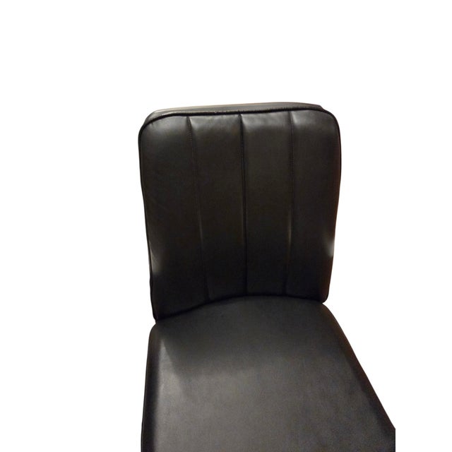 Wood Vintage Milo Baughman Style Directors Chairs Swivel Castors Postmodern Vintage For Sale - Image 7 of 16