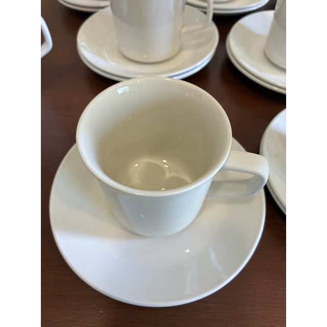 Vintage Johnson Brothers Tivoli White Cups & Saucers — Set of 28 For Sale In Oklahoma City - Image 6 of 11