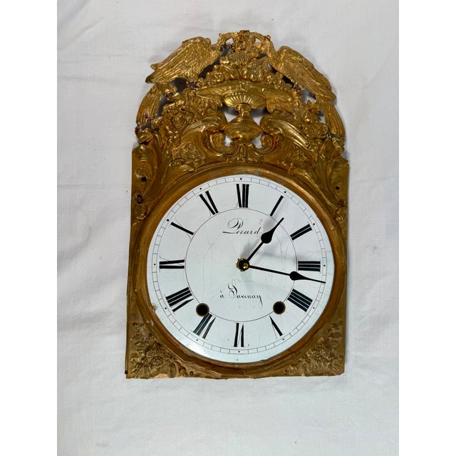 Antique, French, Repousse, Comtoise Stunning Wall Clock, 1800s Working For Sale - Image 9 of 10