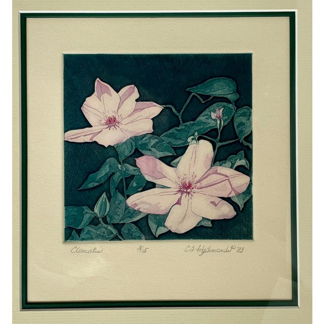 Carol Strause FitzSimonds expertly hand-etched and printed this beautiful work, which is 1/15 of an edition. It is...