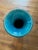 1970s Large Mid-Century Turquoise Ceramic Vase For Sale - Image 5 of 8