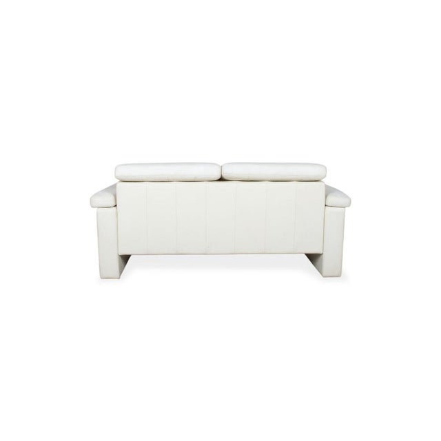4000 Two-Seater Leather Sofa in Cream White from Rolf Benz, Set of 2 For Sale - Image 12 of 15