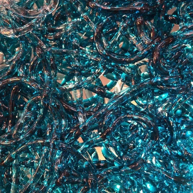 Italian Circular Blue Polycarbonate Tondo Wall Lamp by Jacopo Foggini For Sale - Image 9 of 15