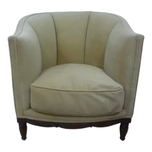 French Louis XVI Style Channel Back Bergere