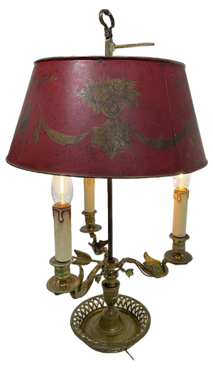Bronze Boulotte Table Lamp, France, 1800s