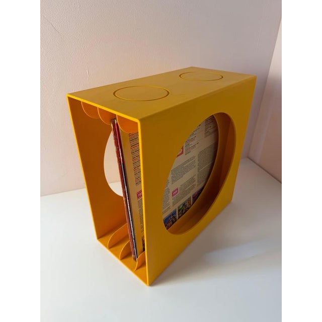 Yellow Record Stand from Schweizer Design For Sale - Image 3 of 6