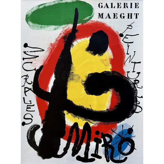 Joan Miro, Peintures Murales, 1961, Original Lithograph For Sale - Image 5 of 5