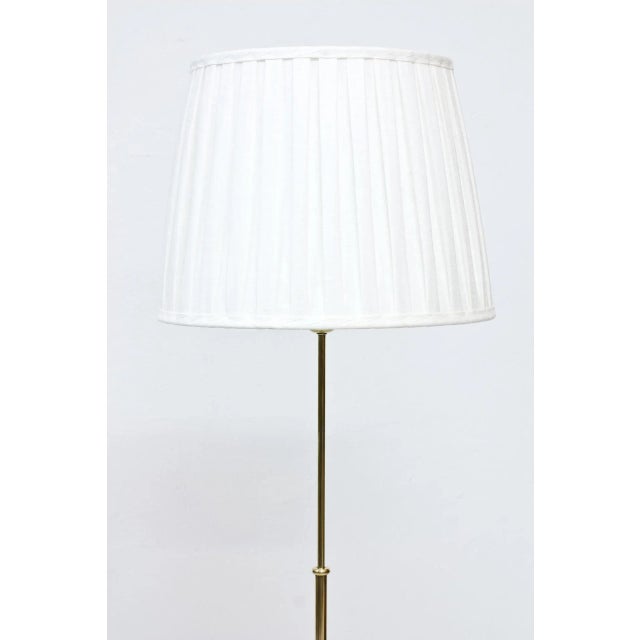 Swedish Brass Floor Lamp from Böhlmarks, 1940s For Sale - Image 4 of 12