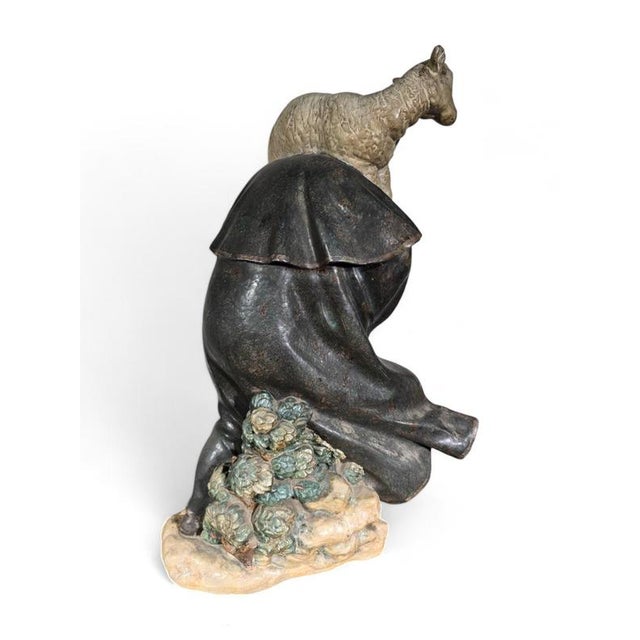 Large Sculpture of a Shepherd, 1950 For Sale - Image 6 of 15