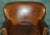 Handmade Cigar Brown Leather Club Chair For Sale - Image 3 of 16