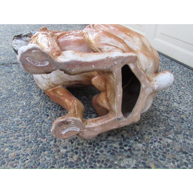 Vintage Italian Life Size Terracotta Boxer Dog Figurine For Sale - Image 16 of 18