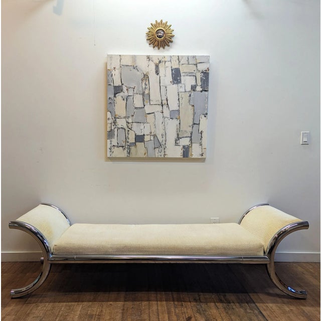 Selig Selig Mid Century Modern Chrome Bench Chaise Day Bed For Sale - Image 4 of 9