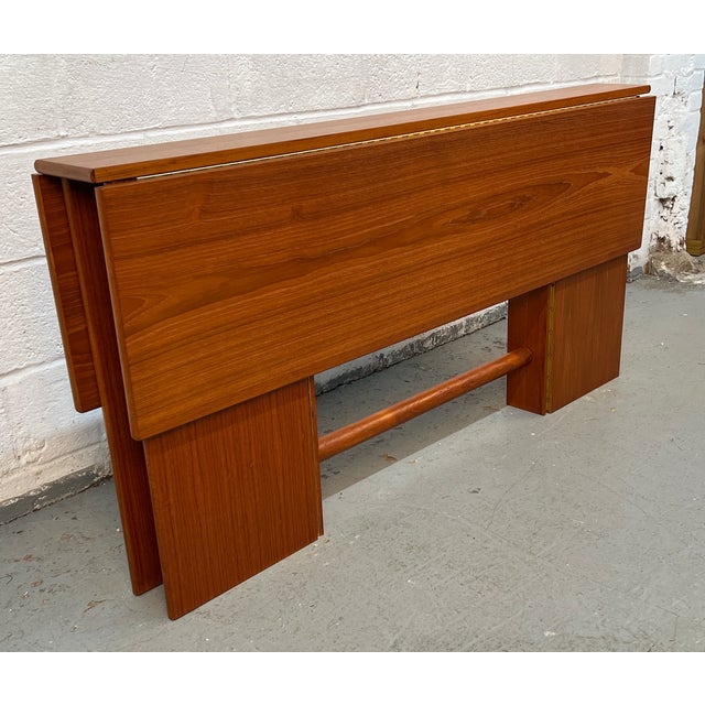 Mid-Century Teak Drop Leaf Dining Table by Nordisk Andels-Eksport of Denmark For Sale - Image 11 of 17