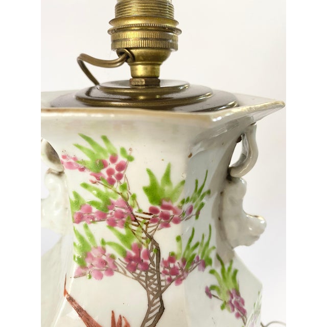 Chinese Porcelain Vase Shapee Table Lamp, China, 1880s For Sale - Image 3 of 10