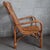 Stunning vintage wide seat armchair, handcrafted in Rattan and Bamboo, woven and folded manually in Italy, very scenic and...