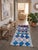 Vintage Boucherouite Rug | Handwoven Recycled Cotton Runner with Diamond Lattice This stunning vintage Boucherouite runner...