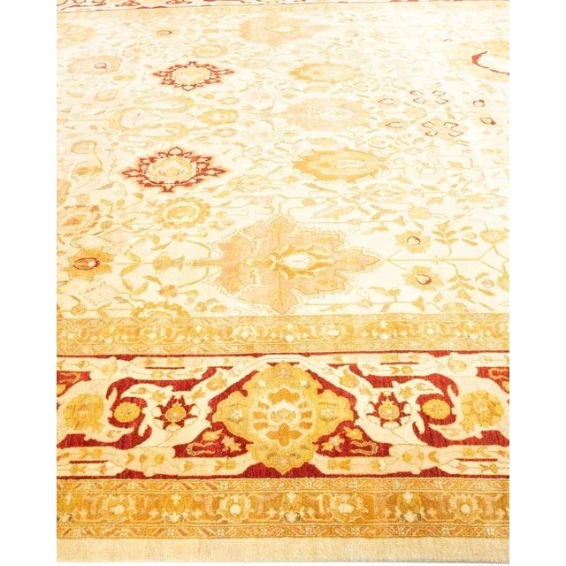 Solo Rugs Mogul, One-of-a-Kind Hand-Knotted Area Rug in Ivory, 10' 1" x 14' 6" For Sale - Image 4 of 8