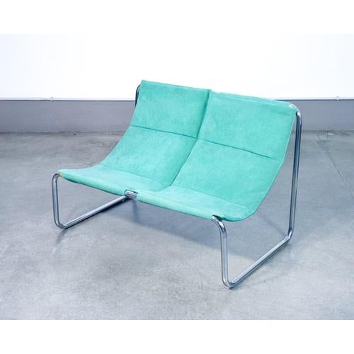 Vintage Cantilever Loveseat, 1970s For Sale - Image 10 of 18