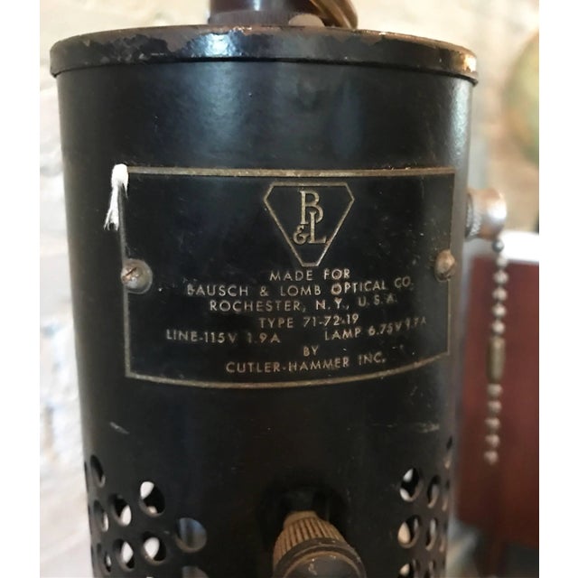 Bausch & Lomb Adjustable Gooseneck Optical Floor Lamp For Sale In New York - Image 6 of 10