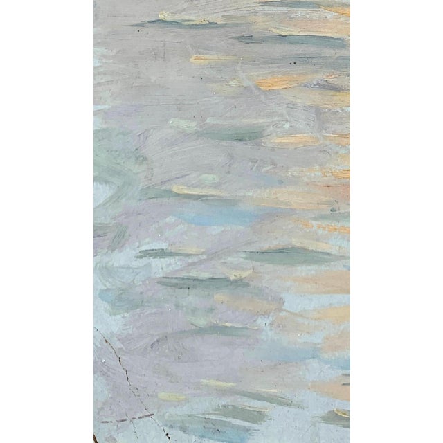 1970s Impressionism River Landscape Oil Painting, Ukrainian Art, 1970s For Sale - Image 5 of 6