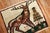Folk Art Vintage Zabihi Collection Deer Turkish Mini Rug - 1'4" x 1'8" For Sale - Image 3 of 4