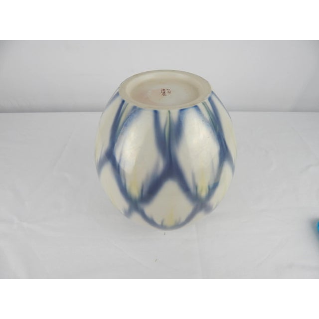 Cream Large Mid-Century Japanese Porcelain Vase For Sale - Image 8 of 9