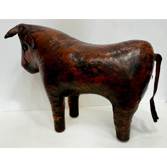 Valenti 1960s Mid-Century Dimitri Omersa for Valenti Home Bull Ottoman For Sale - Image 4 of 9