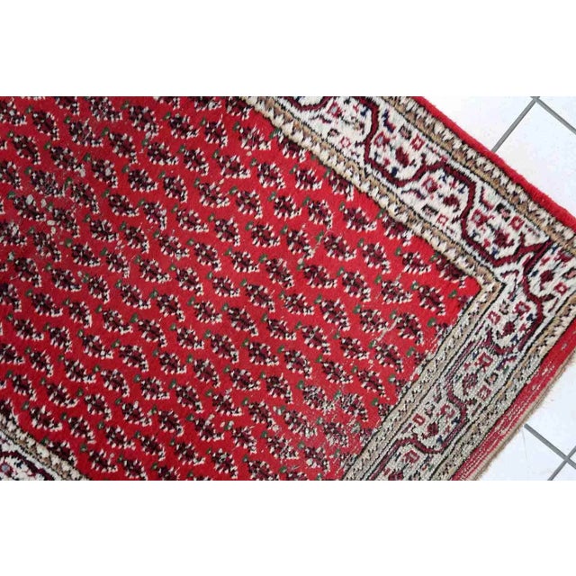 1970s 1970s Handmade Vintage Indian Seraband Rug 3' X 5.1' For Sale - Image 5 of 11