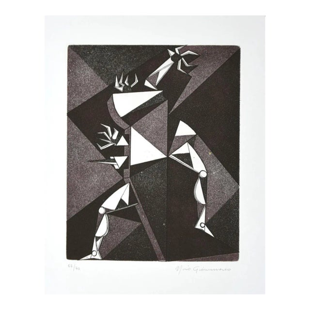 Mario Gianmarco, Composition, Etching, Late 20th Century For Sale