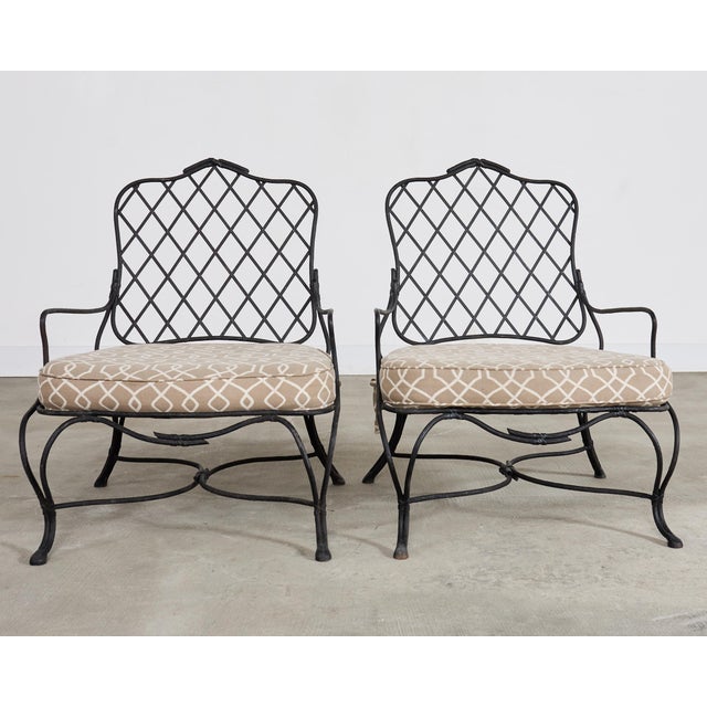 Rose Tarlow Style Iron Twig Garden Six-Piece Patio Suite For Sale - Image 12 of 18