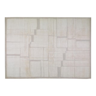 Moroccan Hand Knotted Wool Rug, 10'x14' For Sale